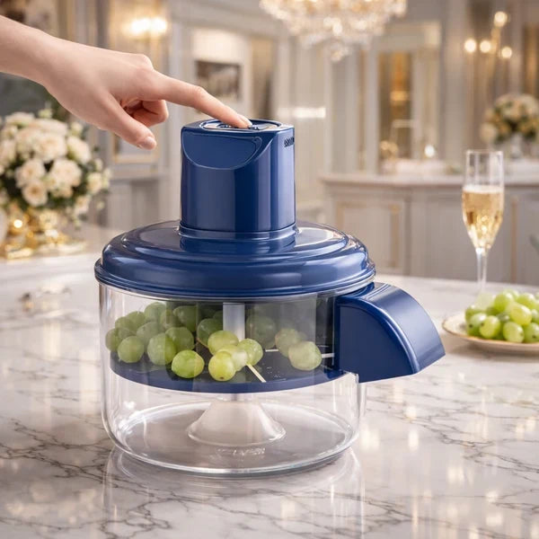 Rechargeable Vegetable & Fruit Chopper – Electric Food Cutter with Bowl
